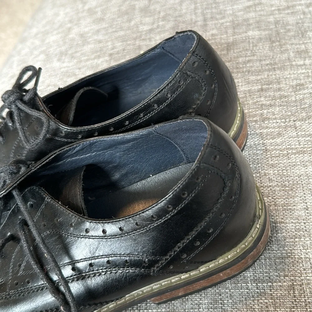 Cestfini Men's Leather Wingtip Lace Up Oxford Dress Shoes